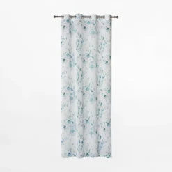 Firana na przelotkach niebiesko-biała ALPINA 140x260 cm