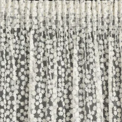 Firana na taśmie biała DAISY 130x270 cm