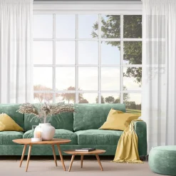 Firana na taśmie biała DEBRA 400x270 cm