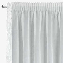Firana na taśmie biała KIRA 140x270 cm
