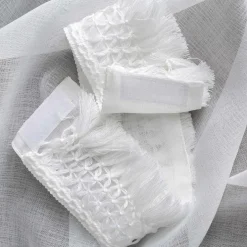 Firana na taśmie biała KIRA 140x270 cm