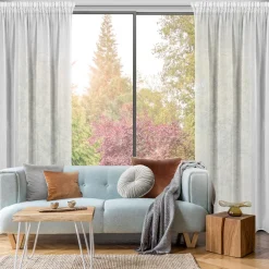 Firana na taśmie biała TULSA 140x270 cm