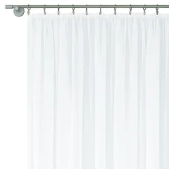 Firana woal na taśmie marszczonej biała DIANA 300x280 cm