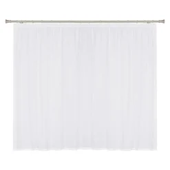 Firana z koronką na taśmie marszczącej biała ZIGI 290x160 cm