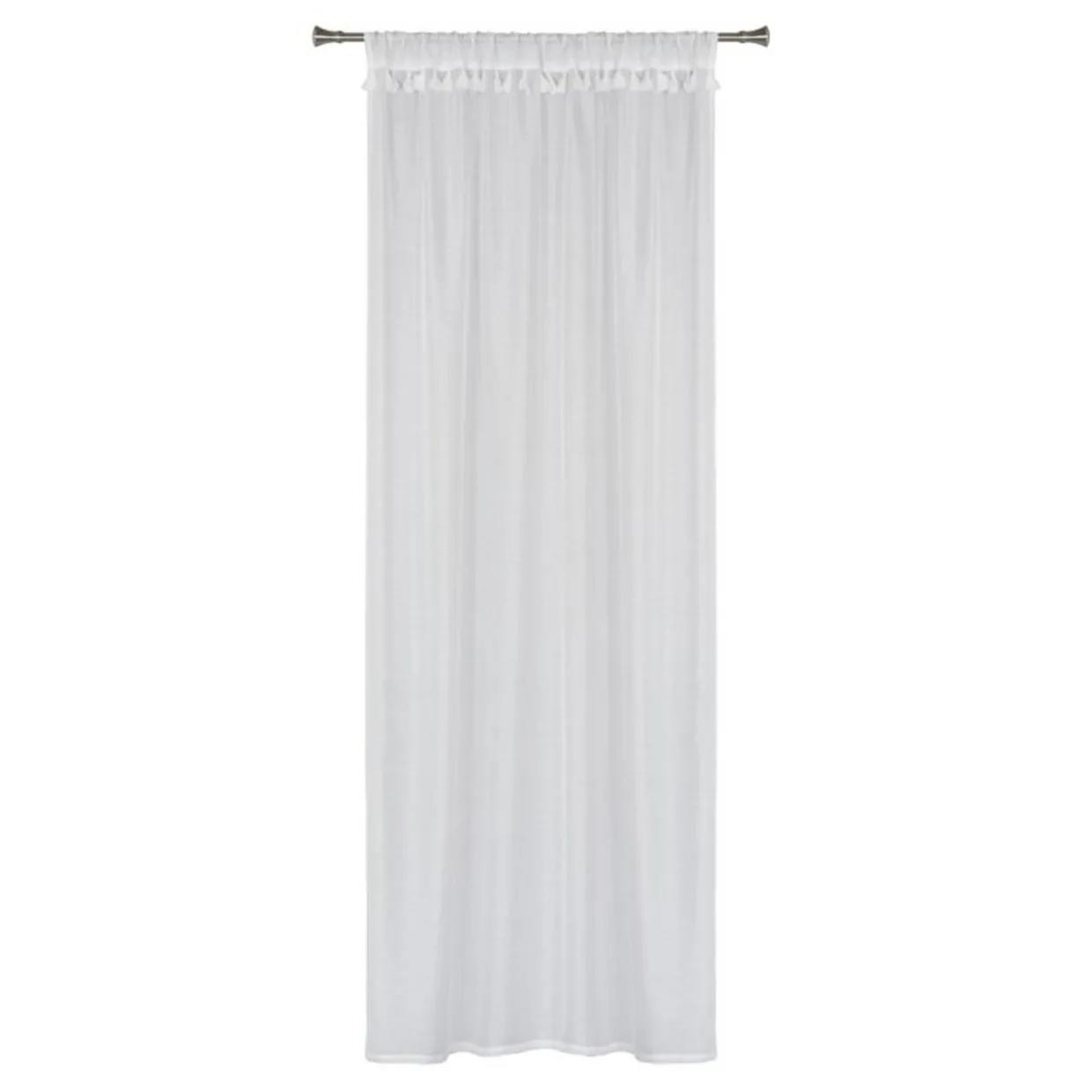 Firana z makramą i tunelem AZUL 140x260 cm