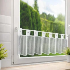 Firana zazdrostka biała SEVILLA 90x150 cm