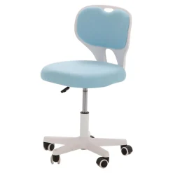Fotel biurowy błękitno-biały MELLODY