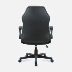 Fotel biurowy czarno-niebieski MYSTICE
