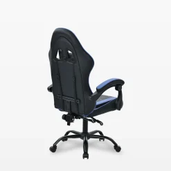 Fotel biurowy czarno-niebieski LUDOZ