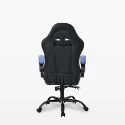 Fotel biurowy czarno-niebieski LUDOZ