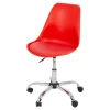 Fotel biurowy czerwony CHUBBY