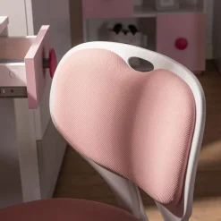 Fotel biurowy różowo-biały MELLODY