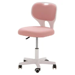 Fotel biurowy różowo-biały MELLODY