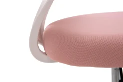 Fotel biurowy różowo-biały MELLODY