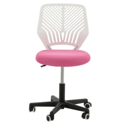 Fotel biurowy różowo-biały MINISIT