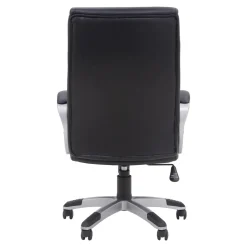 Fotel biurowy z czarnej ekoskóry NARBO