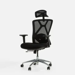 Fotel biurowy z regulacją zagłówka i lędźwi ZANDANO