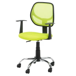 Fotel biurowy z siatką mesh zielony NOPE