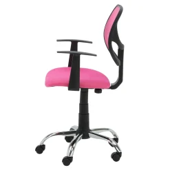Fotel biurowy z siatką mesh różowy NOPE