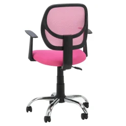 Fotel biurowy z siatką mesh różowy NOPE