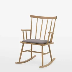 Fotel bujany drewniany ROKANDI