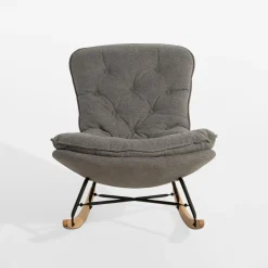 Fotel bujany jasnoszary DYNI