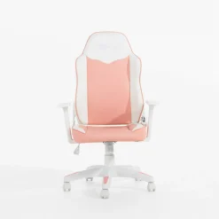 Fotel gamingowy biało-różowy CORALINDA