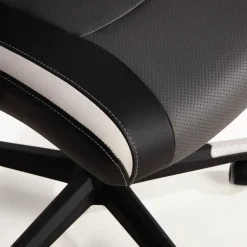 Fotel gamingowy czarno-biały UDANDO
