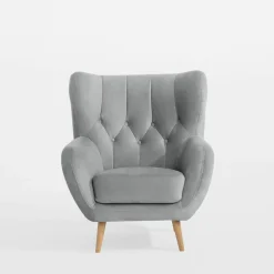 Fotel jasnoszary KELSO