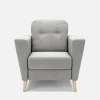 Fotel jasnoszary VEROLI