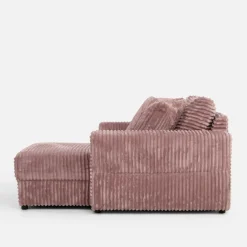 Fotel loveseat pudrowy róż NOEMI