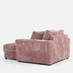 Fotel loveseat pudrowy róż NOEMI