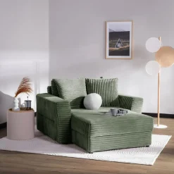Fotel loveseat zielony NOEMI
