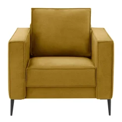 Fotel musztardowy TERRA
