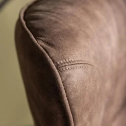 Fotel na metalowych nogach brązowy MODDA