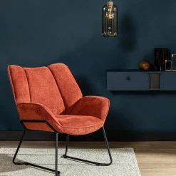 Fotel na płozach rudy LIMARVI