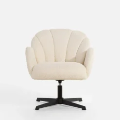 Fotel obrotowy biały LISKON