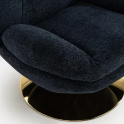 Fotel obrotowy granatowy DUNNE