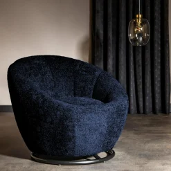 Fotel obrotowy granatowy CAPRIOLA