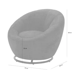 Fotel obrotowy granatowy CAPRIOLA