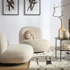 Fotel obrotowy jasnobeżowy VIZZO