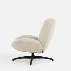 Fotel obrotowy retro beżowy DIAMANTU