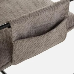 Fotel szary z czarną ramą LUNWALL