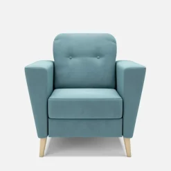 Fotel turkusowy VEROLI