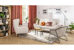 Fotel uszak boucle kremowy MOREN