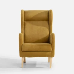 Fotel uszak musztardowy TACO