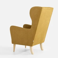 Fotel uszak musztardowy TACO