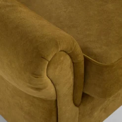 Fotel uszak żółty KING