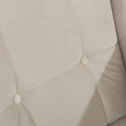 Fotel uszak welurowy kremowy VITO