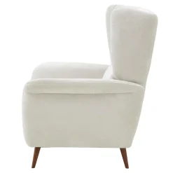 Fotel uszak z funkcją relaks kremowy BEO